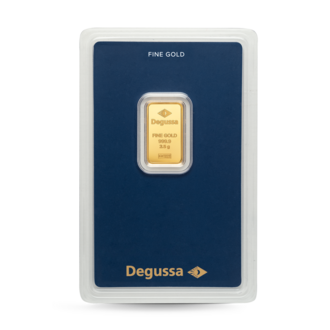 2,5 g Degussa Goldbarren (geprägt)