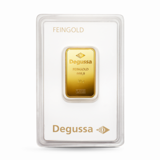 20 g Degussa Goldbarren (geprägt) Vintage