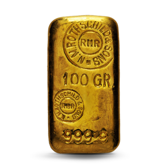 100 g Rothschild  Goldbarren