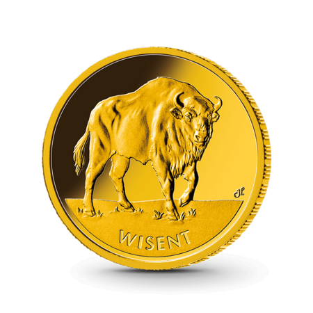 1/8 oz Rückkehr der Wildtiere: Wisent Goldmünze - 20 Euro Deutschland 2026