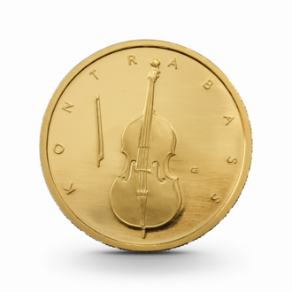 1/4 oz Musikinstrumente: Kontrabass Goldmünze - 50 Euro Deutschland 2018