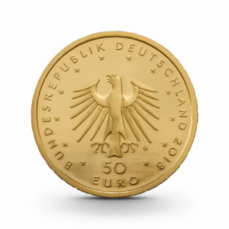 1/4 oz Musikinstrumente: Kontrabass Goldmünze - 50 Euro Deutschland 2018