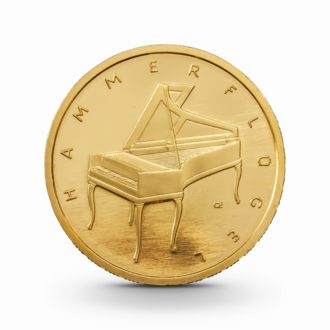 1/4 oz Musikinstrumente: Hammerflügel Goldmünze - 50 Euro Deutschland 2019
