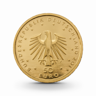 1/4 oz Musikinstrumente: Hammerflügel Goldmünze - 50 Euro Deutschland 2019