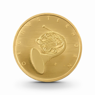 1/4 oz Musikinstrumente: Orchesterhorn Goldmünze - 50 Euro Deutschland 2020