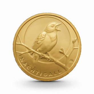 1/8 oz Heimische Vögel: Nachtigall Goldmünze - 20 Euro Deutschland 2016