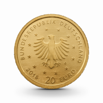 1/8 oz Heimische Vögel: Nachtigall Goldmünze - 20 Euro Deutschland 2016