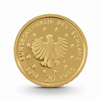 1/8 oz Heimische Vögel: Uhu Goldmünze - 20 Euro Deutschland 2018