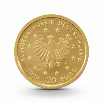 1/8 oz Heimische Vögel: Weißstorch Goldmünze - 20 Euro Deutschland 2020