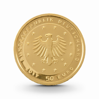 1/4 oz Lutherrose Goldmünze - 50 Euro Deutschland 2017