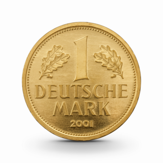 12 g Goldmark Goldmünze - 1 DM Deutschland 2001