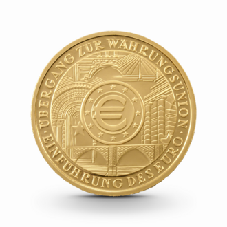 1/2 oz Währungsunion Goldmünze - 100 Euro Deutschland 2002