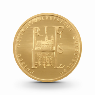 1/2 oz UNESCO: Quedlinburg Goldmünze - 100 Euro Deutschland 2003 