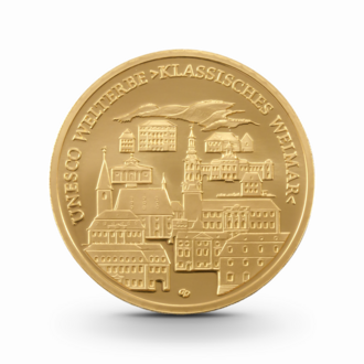 1/2 oz UNESCO: Klassisches Weimar Goldmünze - 100 Euro Deutschland 2006 