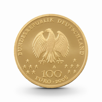 1/2 oz UNESCO: Klassisches Weimar Goldmünze - 100 Euro Deutschland 2006 