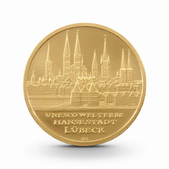 1/2 oz UNESCO: Hansestadt Lübeck Goldmünze - 100 Euro Deutschland 2007