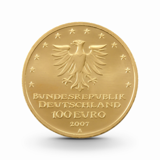 1/2 oz UNESCO: Hansestadt Lübeck Goldmünze - 100 Euro Deutschland 2007