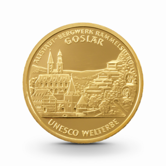 1/2 oz UNESCO: Altstadt Goslar Goldmünze - 100 Euro Deutschland 2008