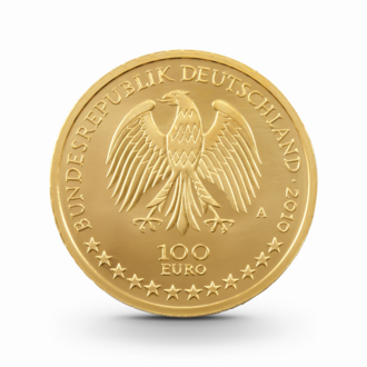 1/2 oz UNESCO: Würzburger Residenz Goldmünze - 100 Euro Deutschland 2010