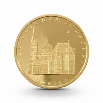 1/2 oz UNESCO: Aachener Dom Goldmünze - 100 Euro Deutschland 2012