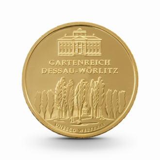 1/2 oz UNESCO: Gartenreich Dessau-Wörlitz Goldmünze - 100 Euro Deutschland 2013