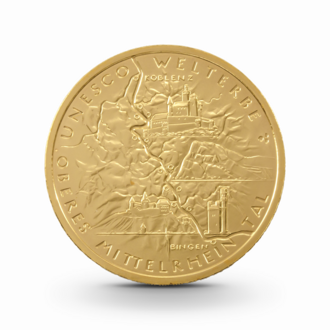 1/2 oz UNESCO: Oberes Mittelrheintal Goldmünze - 100 Euro Deutschland 2015