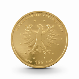 1/2 oz UNESCO: Schlösser Augustusburg und Falkenlust Goldmünze - 100 Euro Deutschland 2018