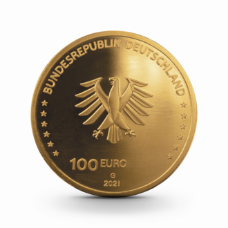 1/2 oz Säulen der Demokratie: Recht Goldmünze - 100 Euro Deutschland 2021