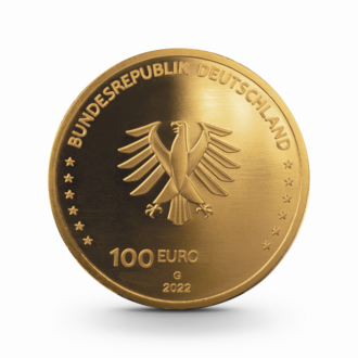 1/2 oz Säulen der Demokratie: Freiheit Goldmünze - 100 Euro Deutschland 2022