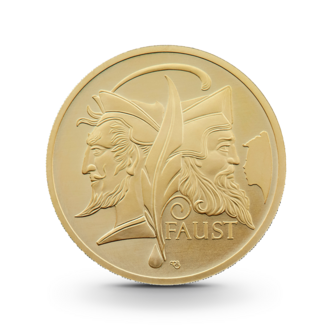 1/2 oz Meisterwerke der deutschen Literatur: Faust Goldmünze - 100 Euro Deutschland 2023