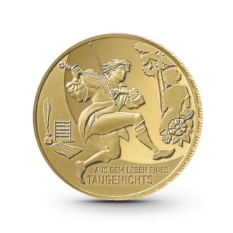 1/2 oz Meisterwerke der deutschen Literatur: Im Leben eines Taugenichts Goldmünze - 100 Euro Deutsch