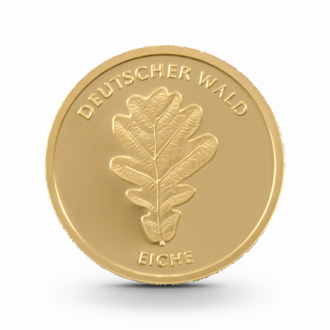 1/8 oz Deutscher Wald: Eiche Goldmünze - 20 Euro Deutschland 2010