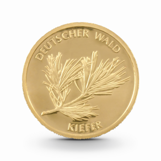 1/8 oz Deutscher Wald: Kiefer Goldmünze - 20 Euro Deutschland 2013
