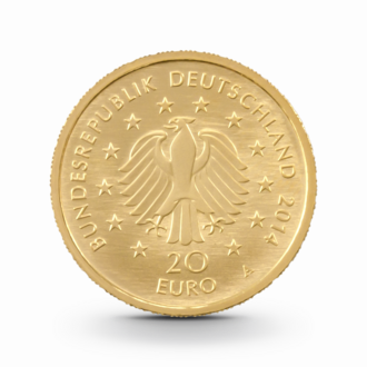 1/8 oz Deutscher Wald: Kastanie Goldmünze - 20 Euro Deutschland 2014