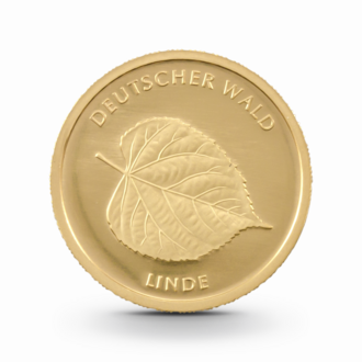 1/8 oz Deutscher Wald: Linde Goldmünze - 20 Euro Deutschland 2015