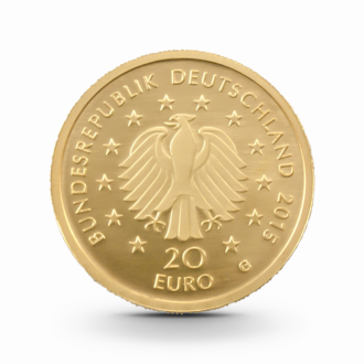 1/8 oz Deutscher Wald: Linde Goldmünze - 20 Euro Deutschland 2015