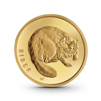 1/8 oz Rückkehr der Wildtiere: Biber Goldmünze - 20 Euro Deutschland 2024