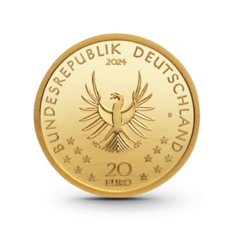 1/8 oz Rückkehr der Wildtiere: Biber Goldmünze - 20 Euro Deutschland 2024