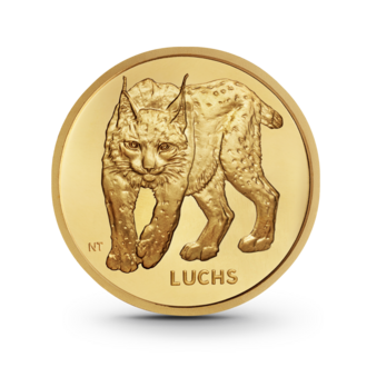 1/8 oz Rückkehr der Wildtiere: Luchs Goldmünze - 20 Euro Deutschland 2025