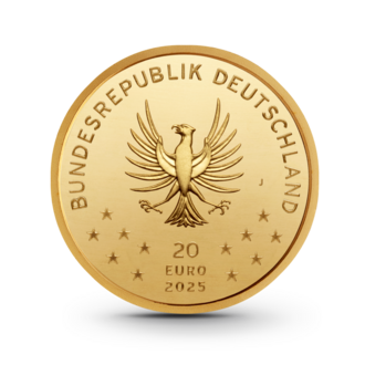 1/8 oz Rückkehr der Wildtiere: Luchs Goldmünze - 20 Euro Deutschland 2025