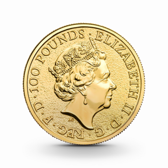 1 oz The Queen's Beasts: Griffin of Edward III Goldmünze - 100 Pfund Großbritannien 2017