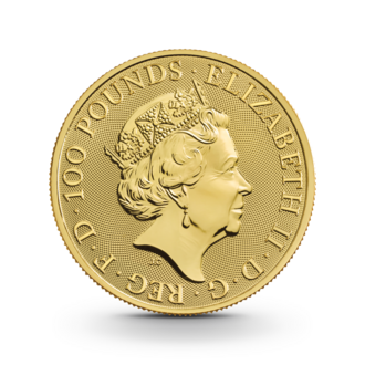 1 oz The Queen's Beasts: Completer Coin Goldmünze - 100 Pfund Großbritannien 2021