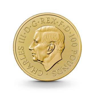 1 oz The Royal Tudor Beasts: Seymour Unicorn Goldmünze - 100 Pfund Großbritannien 2024