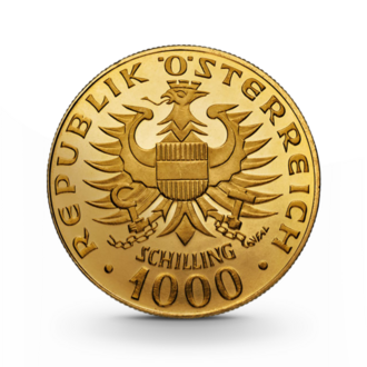 Österreich 1000 Schilling Babenberger Goldmünze