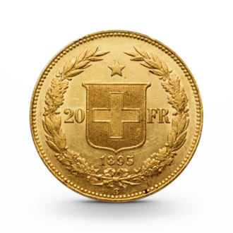Helvetica Goldmünze - 20 Franken Schweiz