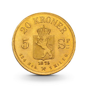 Norwegen 20 Kronen Oscar II Goldmünze