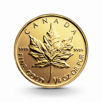 1/4 oz Maple Leaf Goldmünze - 10 Dollars Kanada verschiedene Jahrgänge