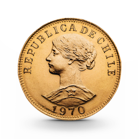 Chile 50 Pesos Goldmünze