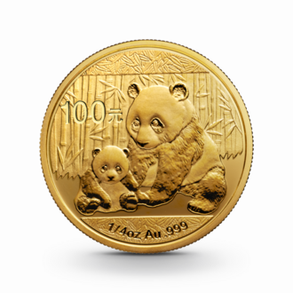 1/4 oz China Panda Goldmünze - 100 Yuan verschiedene Jahrgänge