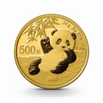 30 g China Panda Goldmünze - 500 Yuan China verschiedene Jahrgänge